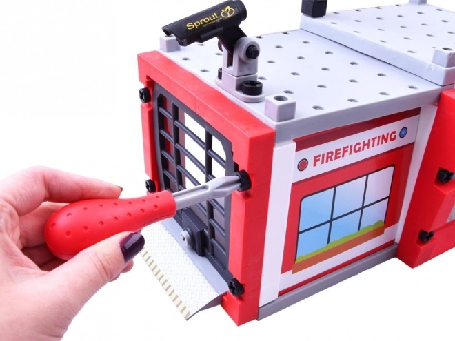 Konstruktionsspielzeug Feuerwehr 59 Teile Set
