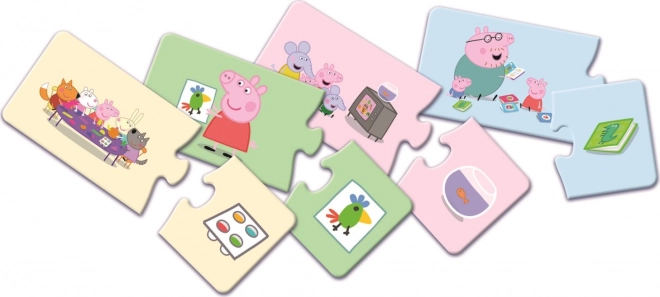 Puzzle-Tandem Peppa Pig 2x14 Teile