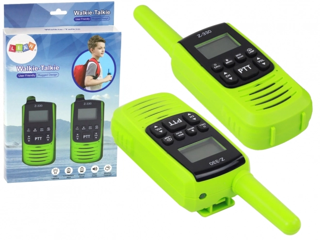 Grüne Walkie-Talkies mit 3 km Reichweite