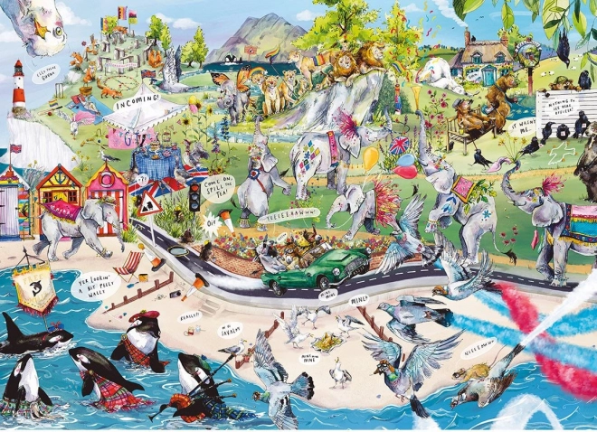 Gibsons Unterhaltsame Herde Puzzle 1000 Teile