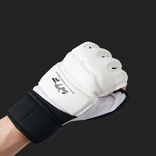 Weiße Taekwondo-Sporthandschuhe XS