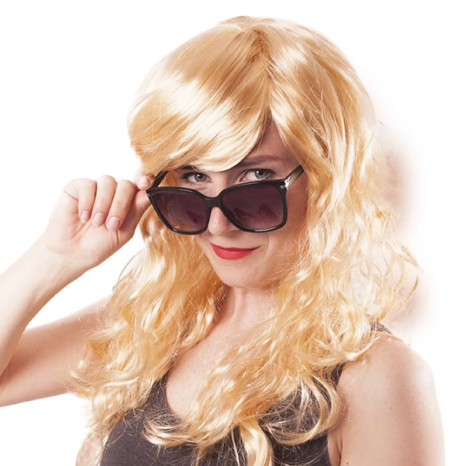 Blonde Karnevals-Perücke für Erwachsene