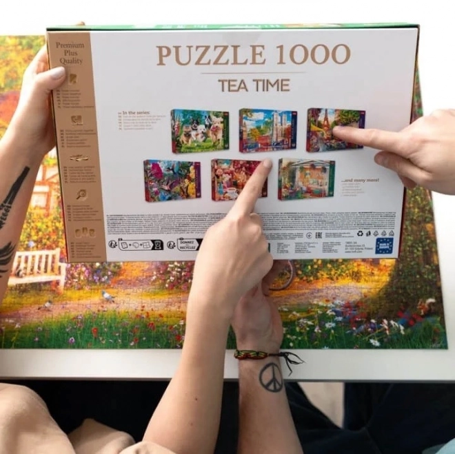 Premium Plus Puzzle 1000 Teile - Tea Time Kommende Probleme