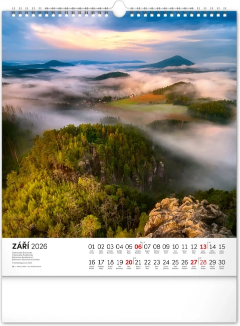 Wandkalender Tschechische Republik 2026