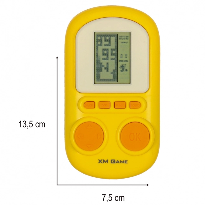 Elektronisches Geschicklichkeitsspiel Handheld-Konsole Gelb