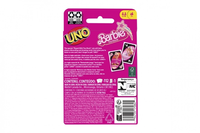 Uno Barbie Der Film Kartenspiel