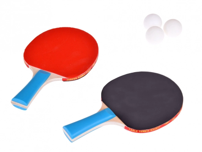 Holz Tischtennis Set mit 3 Bällen