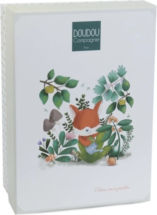 Geschenkset Plüschfuchs Romarin mit Schnullerhalter