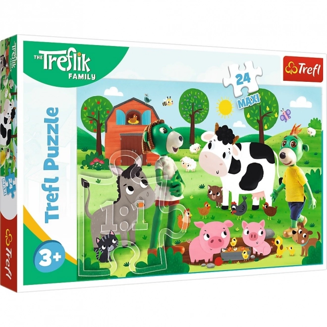 Trefl Maxi-Puzzle 24 Teile - Die Treflik Familie