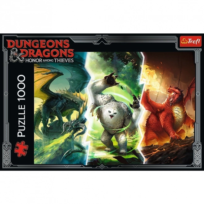 Trefl Puzzle Dungeons & Dragons Ehre der Diebe Legendäre Monster Faerûn 1000 Teile