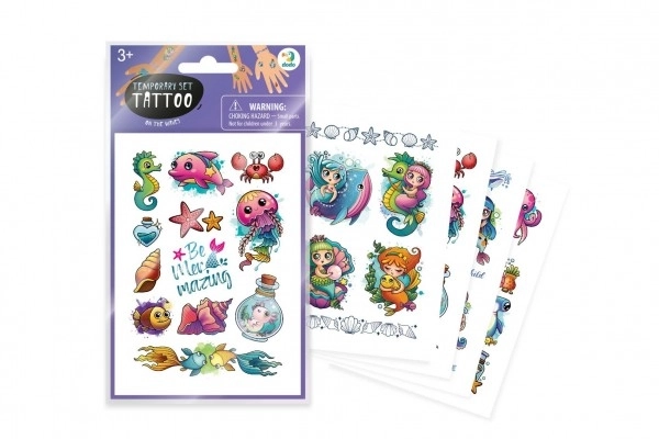 Meerestier Tattooset für Kinder