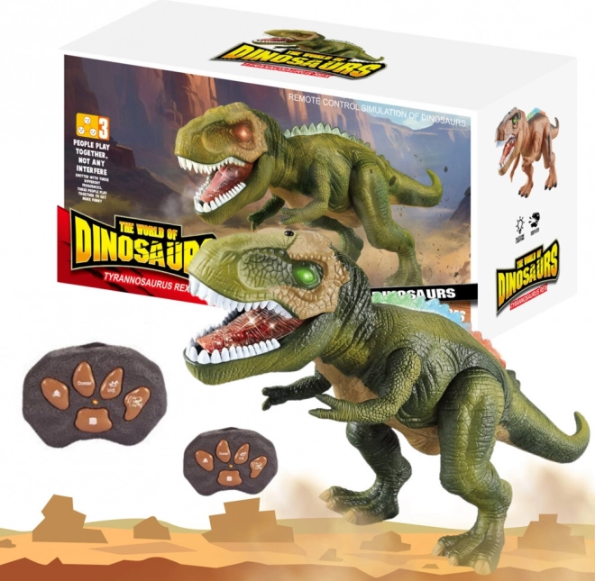 Ferngesteuerter Dino T-Rex mit Lichtern und Geräuschen
