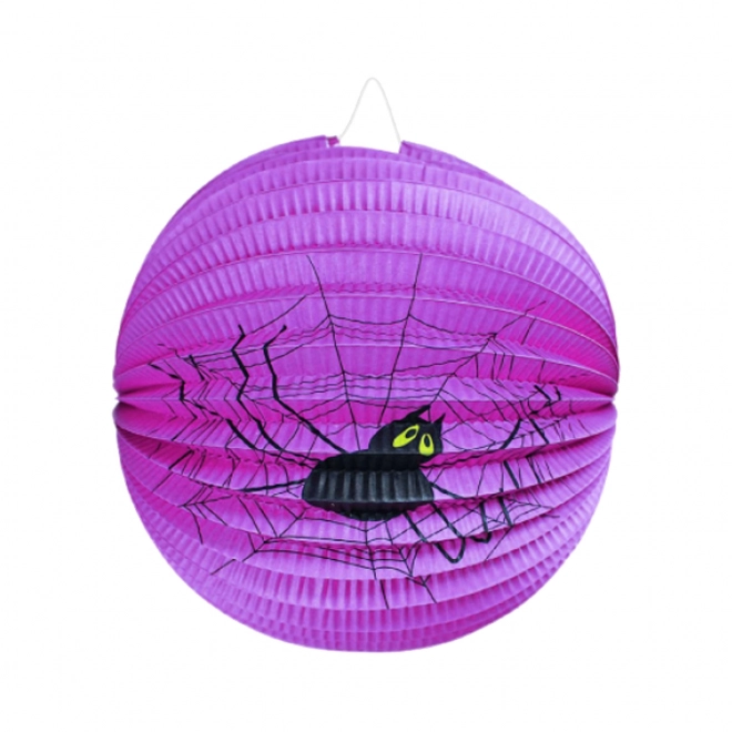 Halloween Lampion mit Spinne 25 cm