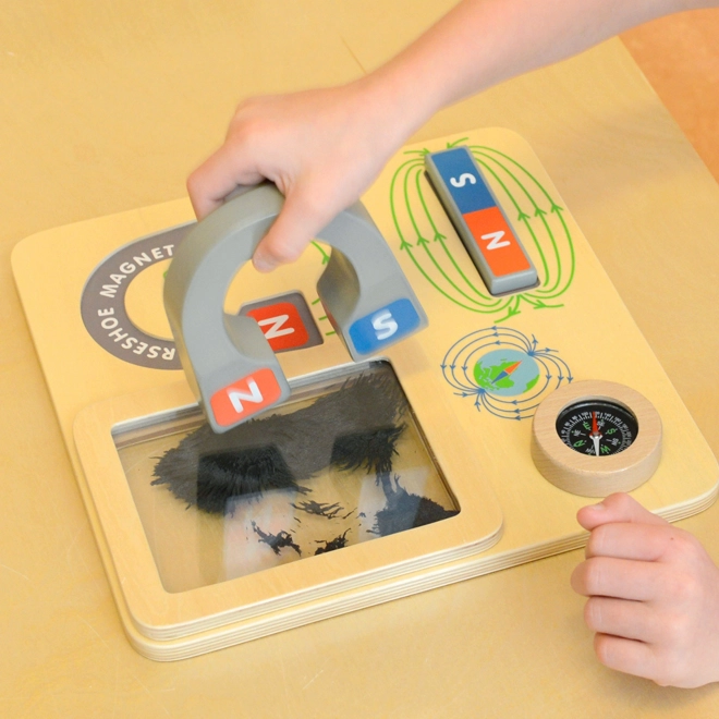 Masterkidz Magnetische Lern-Tafel mit Kompass Montessori