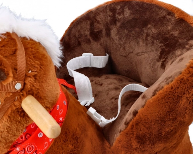 Schaukelpferd mit Sitz und Rädern