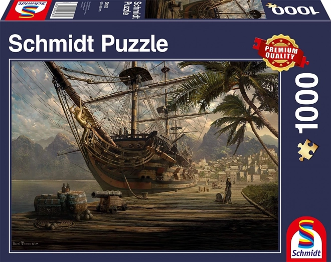 Schmidt Puzzle Schiff im Hafen 1000 Teile