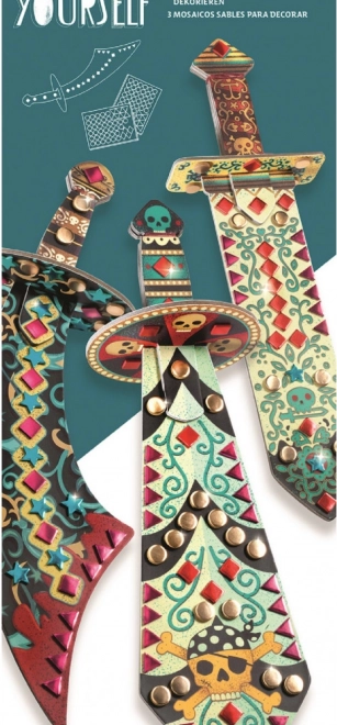 DJECO DIY glitzernde Schwerter für Ritter