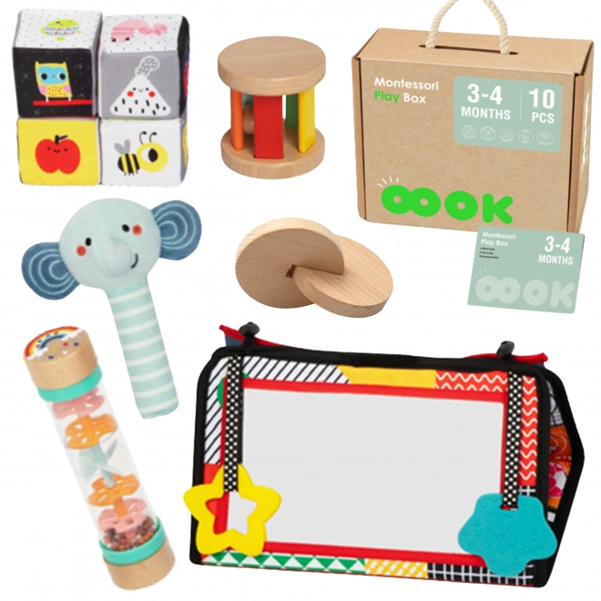 Tooky Toy großes Montessori-Sensorik-Set für Kleinkinder