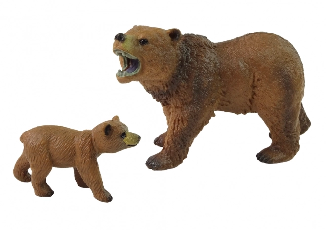 Figurenset Grizzlybär mit Jungem