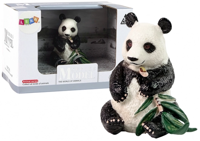 Sammlerfigur Riesenpanda mit Bambus