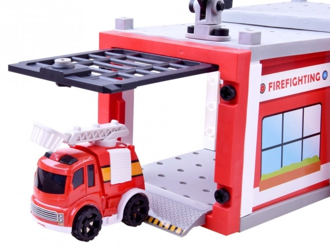 Konstruktionsspielzeug Feuerwehr 59 Teile Set