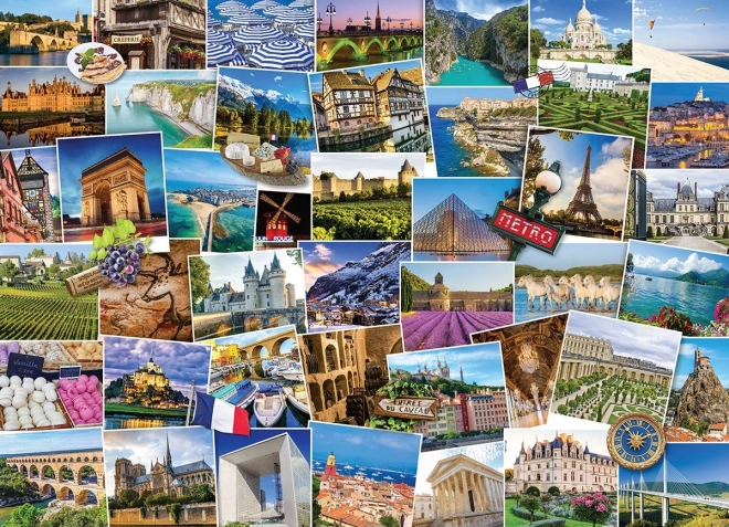 Puzzle Světoběžník - Frankreich 1000 Stücke von Eurographics