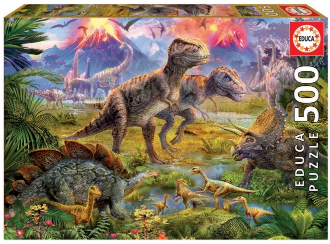 Educa Puzzle Dinosaurier Treffen 500 Teile