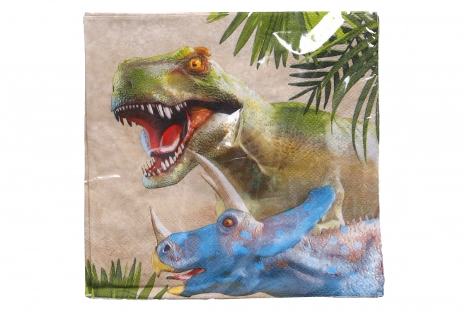 Party Servietten Dino 33x33 cm, 20 Stück