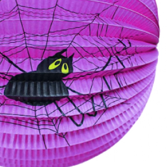 Halloween Lampion mit Spinne 25 cm