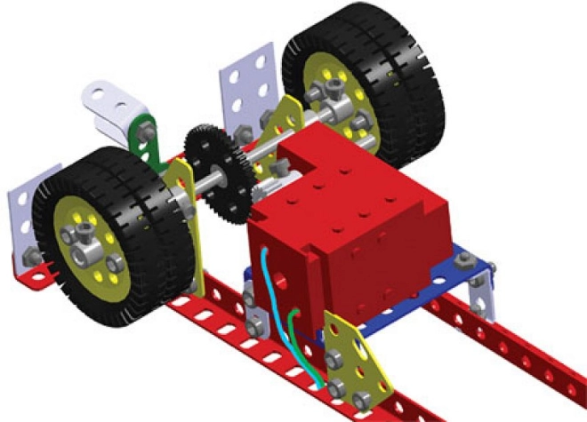 Motor und Getriebe für echte Bewegung