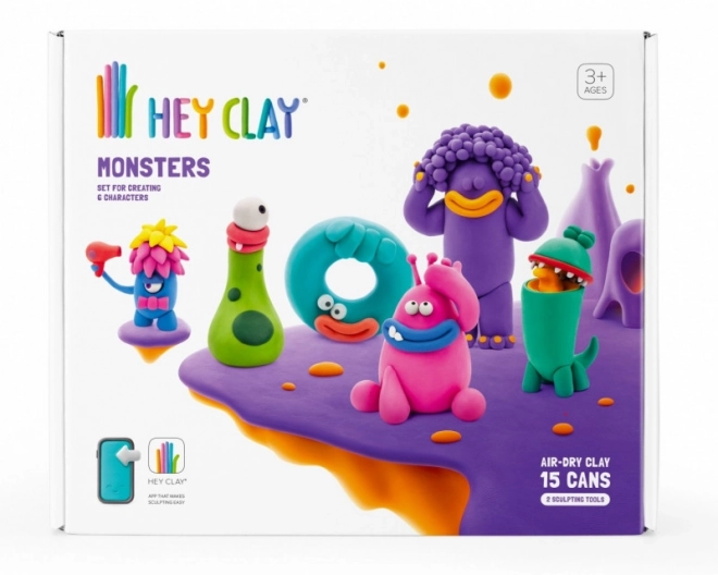 Knetset HEY CLAY Monsterfiguren