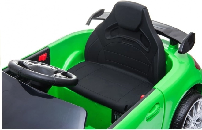 Mercedes GTR grünes Kinder Elektroauto
