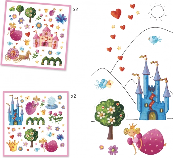 Aufkleber Prinzessin DJECO