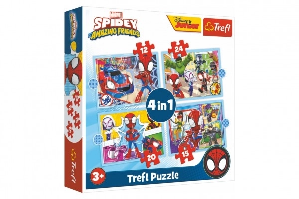 Puzzles Spidey und seine erstaunlichen Freunde 4 in 1