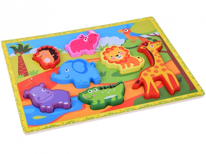 Holzpuzzle Safari-Tiere