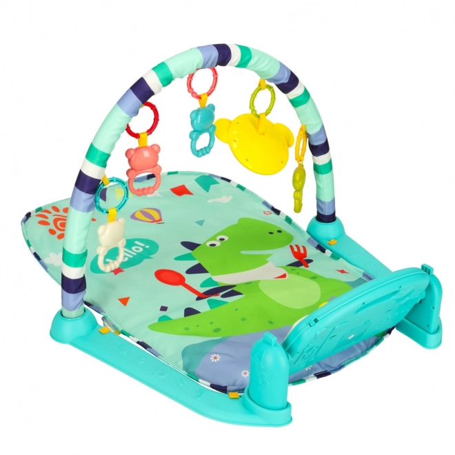 Bildungsmatte für Babys mit Klavier und Rasseln 3in1