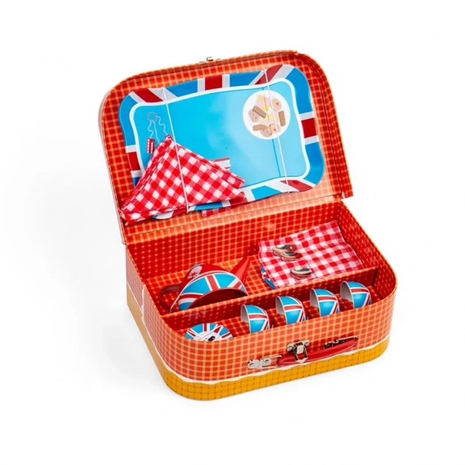 Bigjigs Toys Teeservice im Koffer London