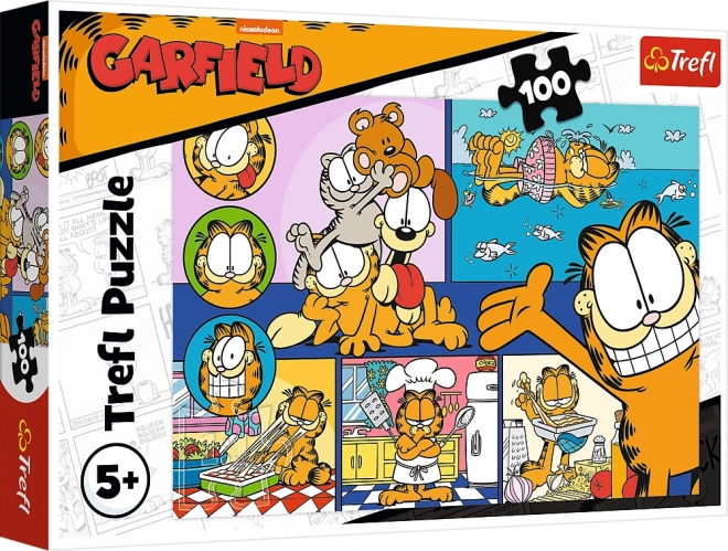 Trefl Puzzle fauler Garfield 100 Teile