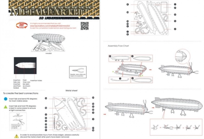 Metal Earth 3D Puzzle Luftschiff Graf Zeppelin