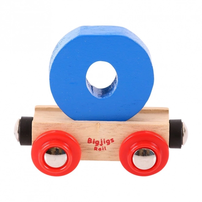 Bigjigs Rail Holzwagon Spielzeugbuchstabe O