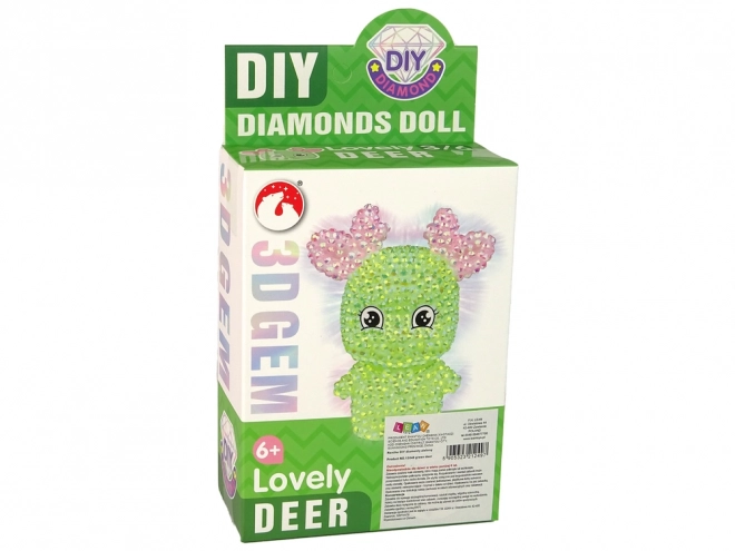 DIY-Set Diamantenrentier 3D-Schlüsselanhänger