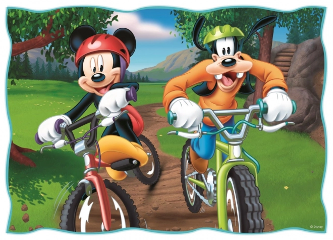 Puzzle 4 in 1 Ein toller Tag mit Micky