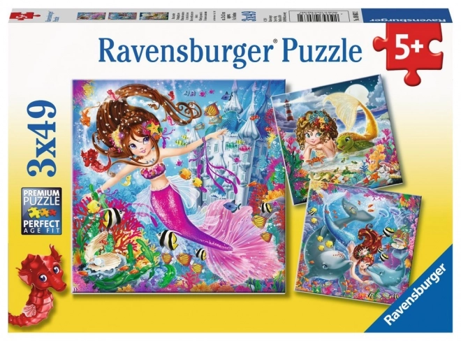 Ravensburger Puzzle Magische Meerjungfrauen 3x49 Teile