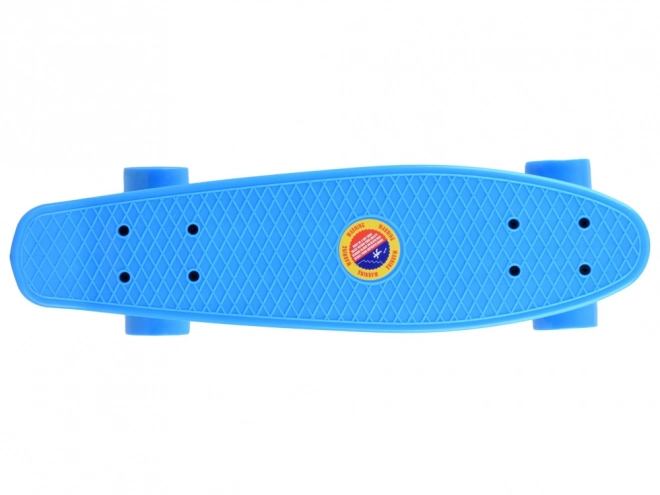 Farbenfrohe FISZKA Skateboard – Blau