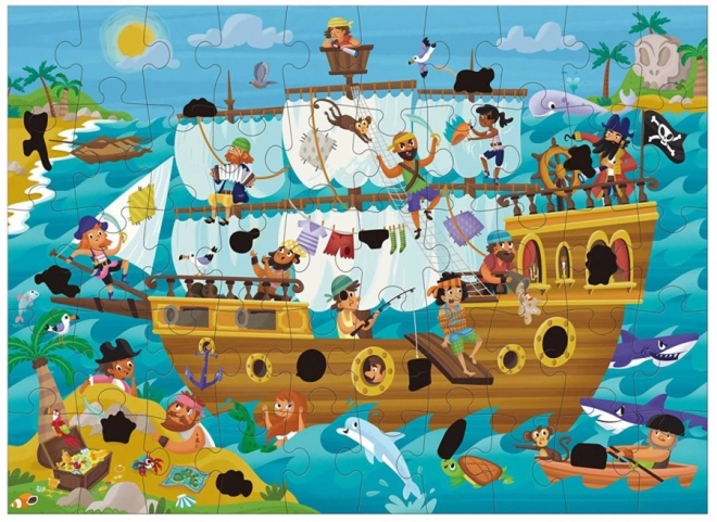 Magisches Puzzle Piratenschiff für Kinder