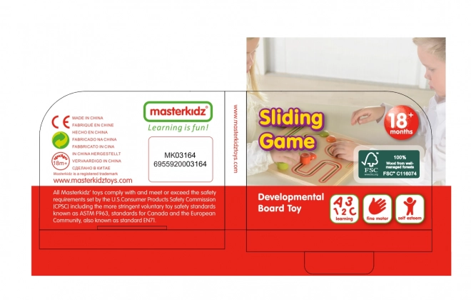 Masterkidz Montessori Holzlabyrinth Lernspiel