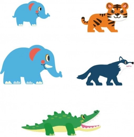 Lebendige Dschungelwelt mit Tieren