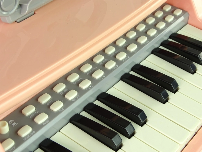 Elektronisches Keyboard Pink mit Stuhl 25 Tasten