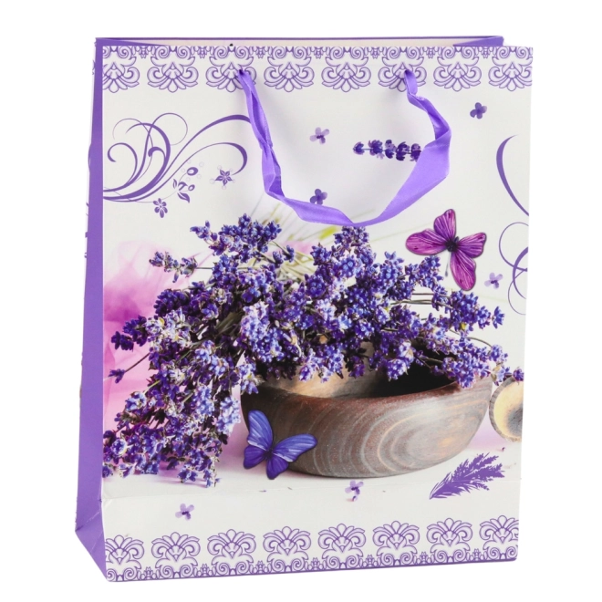 Geschenktasche Lavendel