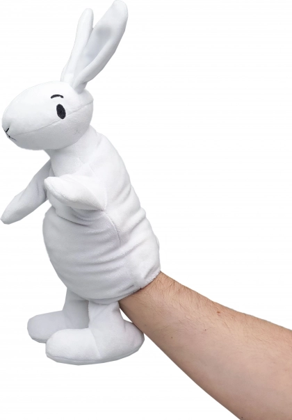 Bob und Bobek Plüsch-Handpuppe Hase Bobek 35 cm